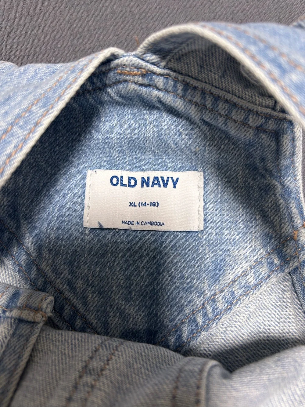 Old Navy Light Blue Denim Short Overalls for Kids